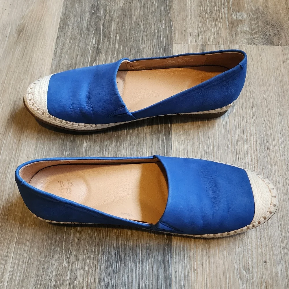 DANSKO LEATHER ESPADRILLES SLIP-ONS